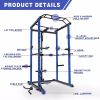 Home Gym sets Multi-functional Power Cage,Home Adjustable Pullup Squat Rack 1000Lbs Capacity Comprehensive Fitness Barbell Rack 4 sets Gym accessories